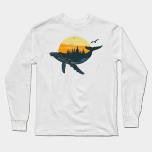 Whale Island Long Sleeve T-Shirt